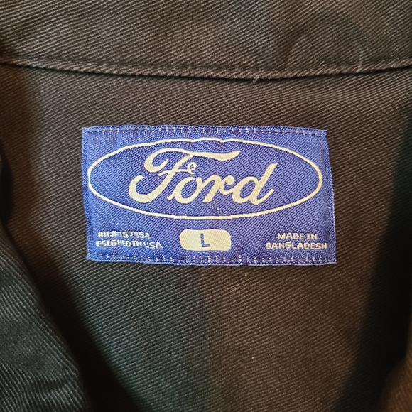 Ford Motors Heavy Twill Chore Jacket with "Legendary Power 1903"  Emblem - Picture 4 of 6